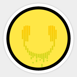 Music smile, smiley emoji Sticker